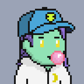 Moon Hoodie Particle with a Alien Cap, amber glow eyes
