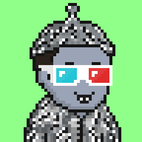 Tinfoil Suit with a Tinfoil Hat, 3d glasses eyes